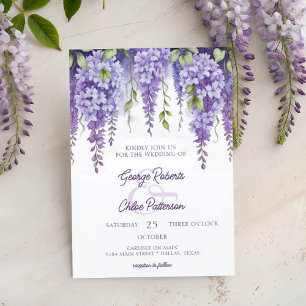 Botanische Hochzeit mit eleganten Wasserfarben Einladung