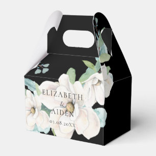 Botanische Hochzeit mit floraler Flora Geschenkschachtel