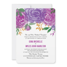 Botanische Hochzeit mit Lila Blüte