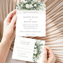 Botanische Hochzeit mit Tear-Away-UAWG