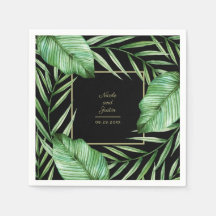 Botanische Hochzeit mit tropischer Vegetation