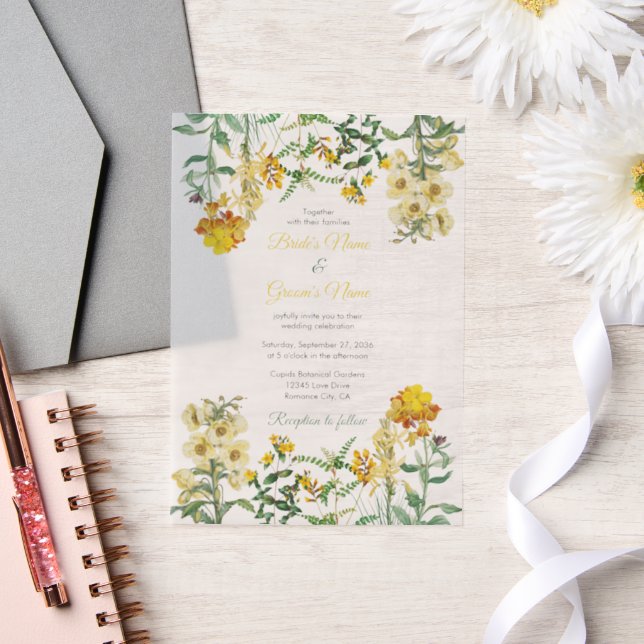 Botanische Hochzeit mit Vintagem Gelbwasser (Hochzeit)