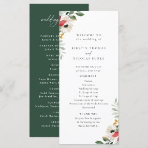 Botanische Hochzeit Programm