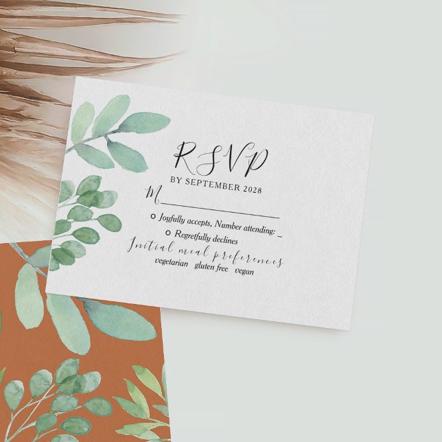 Botanische Hochzeit RSVP Karte (Von Creator hochgeladen)
