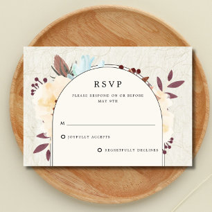 Botanische Hochzeit RSVP Karte