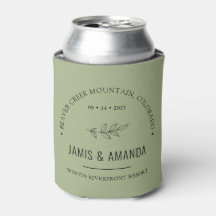 Botanische Hochzeit | Sage Green Can Cooler