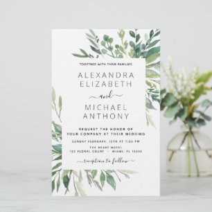 Botanische Hochzeit von Blättern