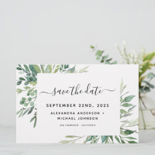 Botanische Hochzeit von Blättern