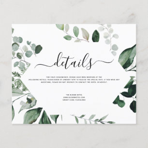 Botanische Hochzeit von Blättern Flyer