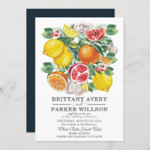 Botanische Hochzeit von Citrus Watercolor
