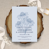 Botanische Hochzeit von Dusty Blue Coneflower