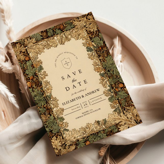 Botanische Hochzeit von Elegant Woodland Save The Date (Von Creator hochgeladen)