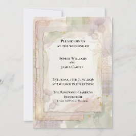 Botanische Hochzeitseinladung Blush Sage Einladung