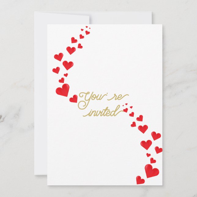 Botanische Hochzeitseinladung Classic Green and Go Einladung (Rückseite)