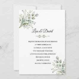 Botanische Hochzeitseinladung Einladung