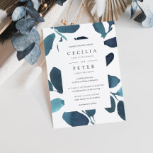Botanische Hochzeitseinladung |