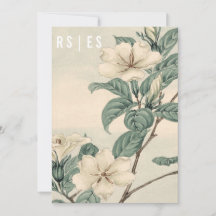 Botanische Hochzeitseinladung