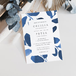 Botanische Hochzeitseinladung | Indigo Einladung