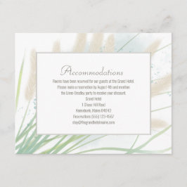 Botanische Hochzeitskarten an der Küste Begleitkarte