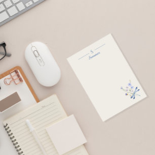 Botanische Hütte der Minimalistischen Libelle Mono Post-it Klebezettel