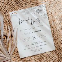 Botanische Illustration Bubbly-Brautparty