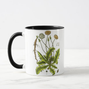 Botanische Illustration des Löwenzahns Tasse