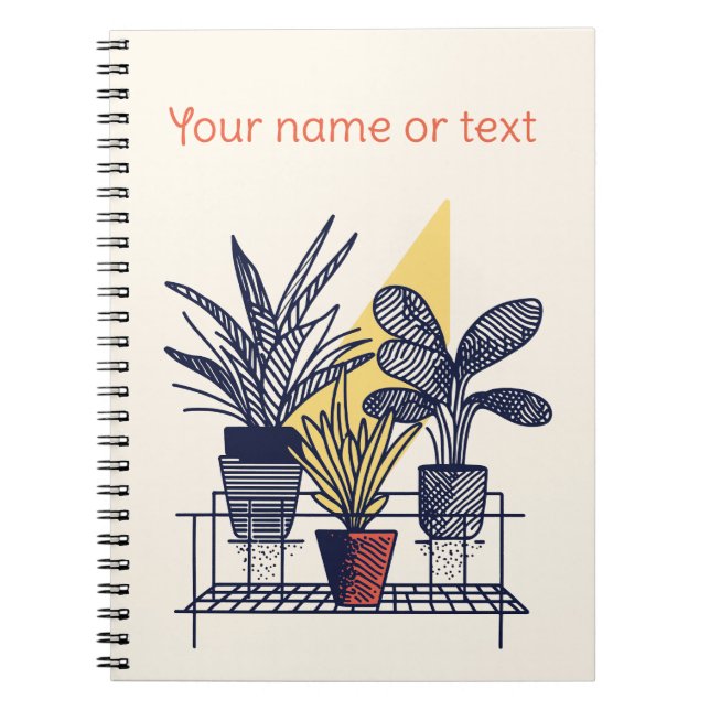 Botanische Illustration - Pflanze Notizblock (Vorderseite)