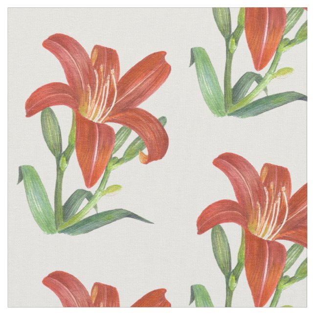 Botanische Illustration Stoff (Nahaufnahme)