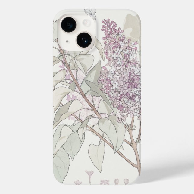 Botanische Illustration von Lilac — Case-Mate iPhone Hülle (Rückseite)