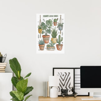 Botanische Illustrations-Kunst, Geschenk für Pflan Poster