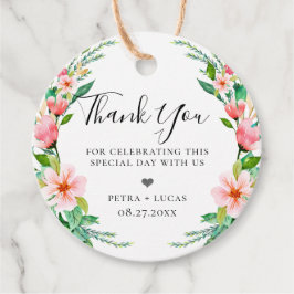 Botanische Insel Blumenreath Geschenkanhänger