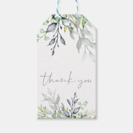 Botanische Kalligraphie Hochzeit Vielen Dank Geschenkanhänger