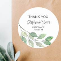 Botanische Kalligraphie Jeweler Vielen Dank