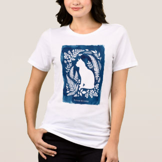 Botanische Katzensilhouette - Kunst zum Verlust vo Tri-Blend Shirt
