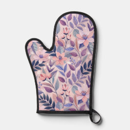 Botanische KI Art Oven Mitt für zeitgenössische Nu Ofenhandschuh