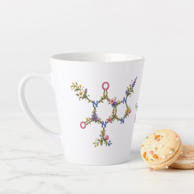 Botanische Koffein-Molekül-Tasse Milchtasse (Beispiel)