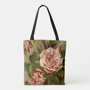 Botanische Kohl-Rosen-Blumen-Blumentasche