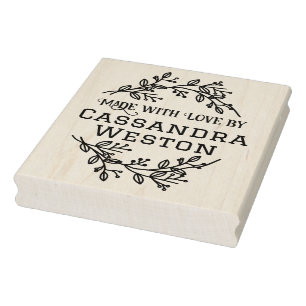 Botanische Kranberries "Made with Liebe by" Gummistempel