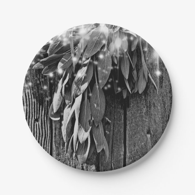 Botanische Kräuter Pappteller (Vorderseite)