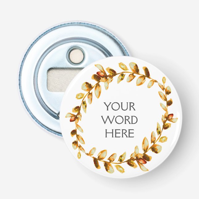 Botanische Krone - Ceres - Flaschenöffner (Vorderseite)