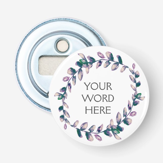 Botanische Krone - Venus - Flaschenöffner (Vorderseite)