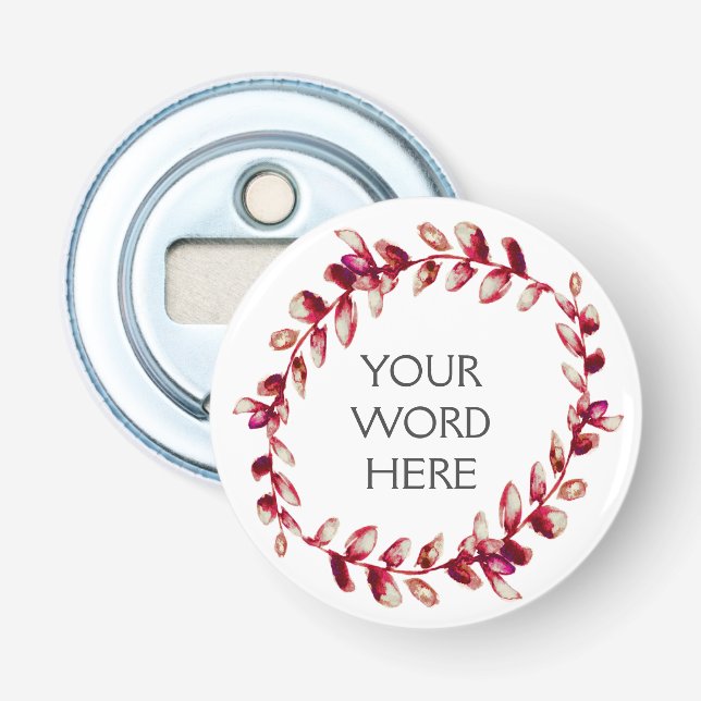 Botanische Krone - Vesta - Flaschenöffner (Vorderseite)