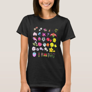 Botanische Kunst Blume Garten Pflanzenzüchter T-Shirt