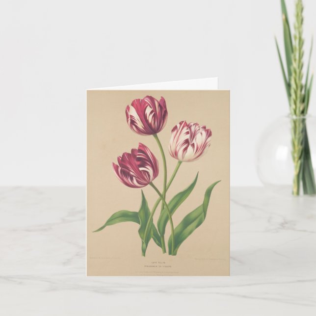 Botanische Kunst Dankeskarte (Vorderseite)