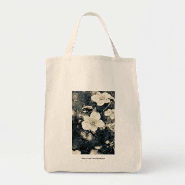 Botanische Kunst der launischen Anemonenblüte Tragetasche (Vorne)