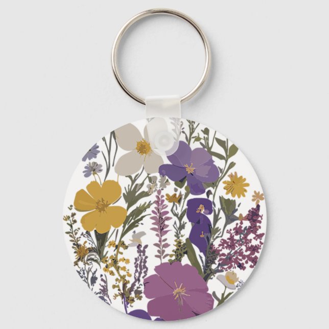 Botanische Kunst Schlüsselanhänger (Vorderseite)