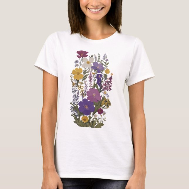 Botanische Kunst T-Shirt (Vorderseite)