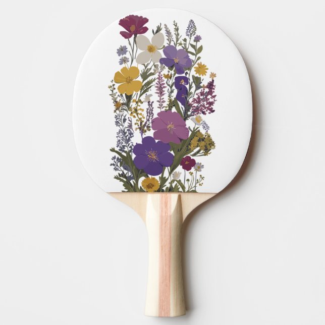 Botanische Kunst Tischtennis Schläger (Vorderseite)