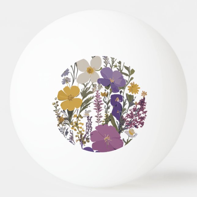Botanische Kunst Tischtennisball (Vorderseite)
