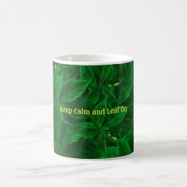 Botanische Landschaft Behalt Calm und Leaf auf Tas Kaffeetasse